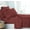 Burgundy, variant on 6 Piece Bed Sheet Set 2100 Series Microfiber Comfort Deep Pocket Hotel Bedsheets