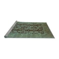 thumbnail image 2 of Ahgly Company Machine Washable Indoor Rectangle Oriental Light Blue Industrial Area Rugs, 7' x 10', 2 of 4