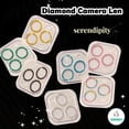 thumbnail image 1 of Protector De Lente De Cristal Templado De Diamante Compatible Con iPhone 14 Pro Max Multicolor 11 12 13 14 Plus Película Protectora De Pantalla De Cámara De Fotograma Completo, 1 of 3