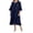 2-Navy, variant on Arlun Chiffon Mother of the Bride Dresses for Wedding Guest Plus Size Tea Length Tiered Formal Evening Gowns with Sleeves Loose Crewneck Short Sleeve Elegant Maxi Dress 2-Purple L