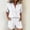 A1_White, variant on VISALY Womens 2 Piece Linen Short Sets Roll-Up Short Sleeve Button Down Collared Shirt Elastic High Waist Shorts Set Lightweight Casual Summer Tracksuit Beach Vacation Two Piece Outfit Black L