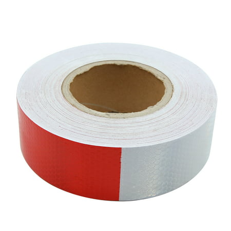 30m Red White Reflective Tape Safety Strips Warning Sticker for Car ...