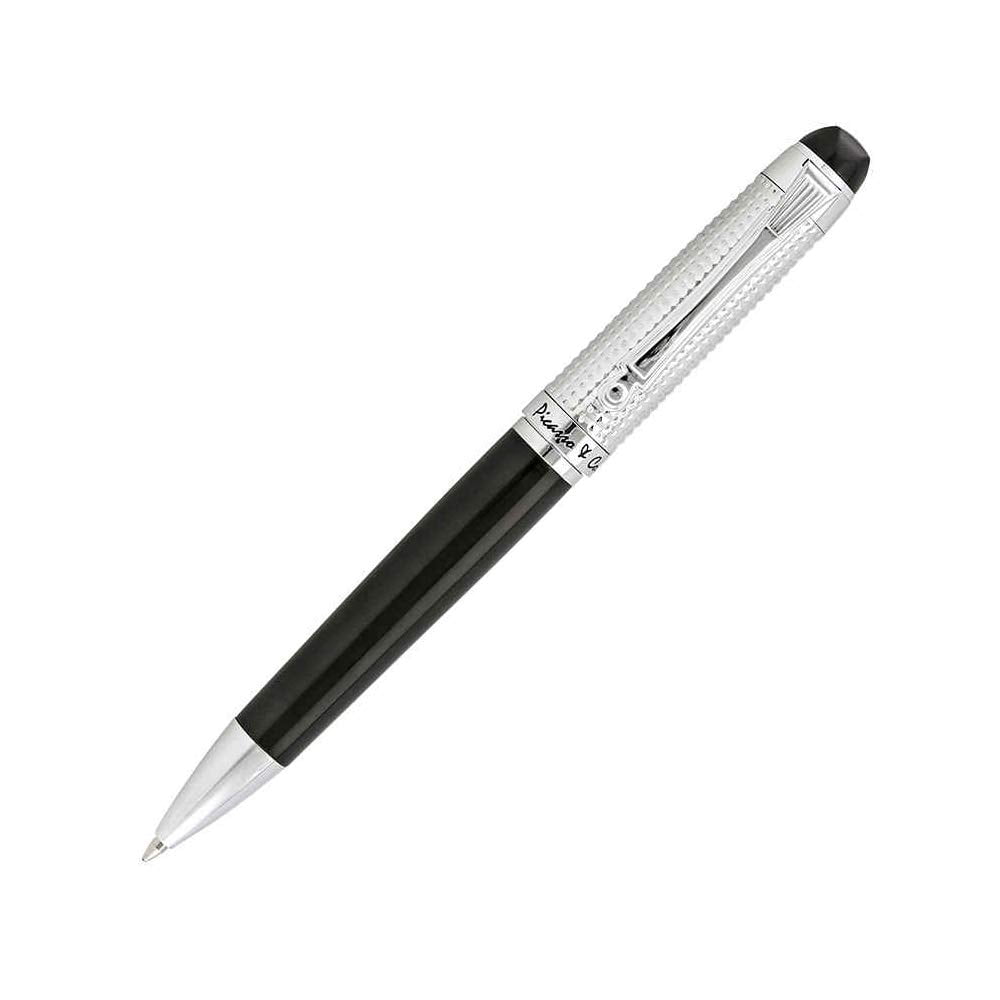 Picasso et Co Stylo à Bille Plaqué Noir/rhodié