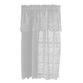 thumbnail image 1 of 1 Panel Embroidered Lace Window Voile Curtain Tiers 74x90cm, 1 of 8