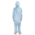 thumbnail image 3 of Soft Big Kids Onesie Pajamas Cozy Loose-Fit Jumpsuits for kids with Pockets for Christmas Lounge & Play Delicate Snowflakes Patter, 3 of 8