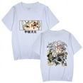 thumbnail image 2 of Uzui Tengen T-shirt summer breathable casual crewneck black and white top, 2 of 7