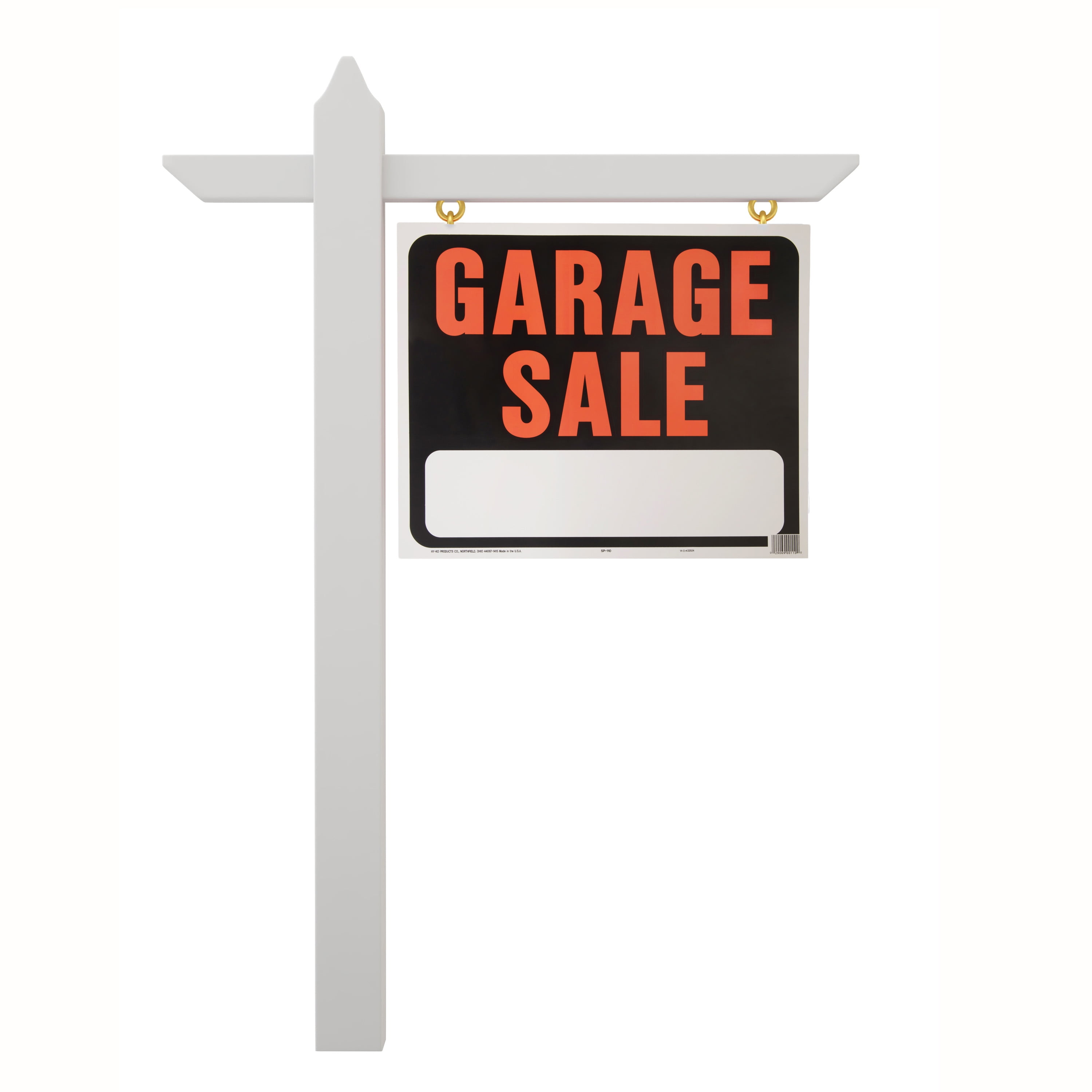 (5 pack) Hy-Ko 15" x 19" Plastic Garage Sale Sign, Bold Colors, Text Box