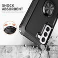 thumbnail image 7 of for Samsung Galaxy S23 Case, Rugged Shockproof Heavy Duty Soft TPU Rubber Bumper Hard PC Back Hybrid Protective Case [with Ring Stand] for Galaxy S23 (Without Screen Protector) - Black, 7 of 7