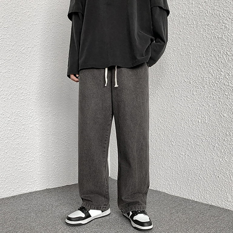 snowsong Mens Jeans Baggy Jeans Men Men's Fashion Big Loose