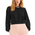 thumbnail image 1 of INC Culpos X Inc Sudadera recortada para mujer, negro, mediano, 1 of 1