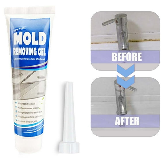 Xihbxyly Gel Antimoho, Potente Limpiador de Moho para Azulejos, Paredes y Suelos, Fácil Aplicación, Limpieza Profunda, Uso En Interiores, Baño y Cocina, Set de 200 G