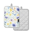 thumbnail image 2 of Violet Flowers Pot Holders Set of 2 Heat Resistant Kitchen Oven Gloves Potholder Cooking Baking Microwave Mitts, 2 of 7