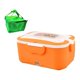 thumbnail image 1 of Fiambrera para coche, contenedor extraíble de acero inoxidable con tenedor y cuchara, acero inoxidable 304 24V Naranja, 1 of 9