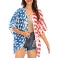 thumbnail image 1 of Kimono Cardigans for Women Lightweight Summer Cardigan Floral Open Front Beach Cover Ups Tops, 1 of 4
