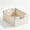 Beige-C, variant on PONPRNGY Fabric Storage Bins Baskets with Wooden Handles, Collapsible Rectangle Basket, Shallow Basket Storage Bins for Shelves Closet Cloth