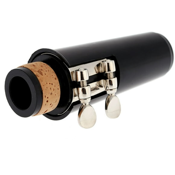 Boquilla Clarinete clarinete Boquilla plástica con tapa Metal hebilla caña Tomshoo Boquilla