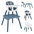 thumbnail image 1 of Trona BABY JOY 5 en 1 convertible con bandeja extraíble, color azul, 1 of 9