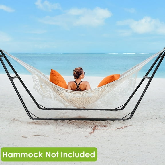 Pirecart 2-3 Person Heavy Duty Hammock Stand, 550 Lb Capacity, Adjustable Metal Hammock Frame, Camping, Backyard, Patio