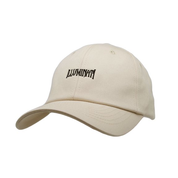 WITHMOONS Cotton Illuminati Embroidery Hat Trucker Baseball Cap TR11343 (Beige)