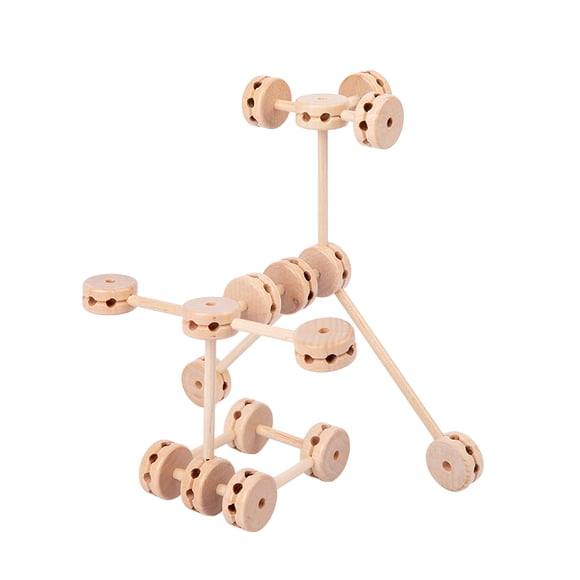 Bloques De Construcción Intelectual Juego De Bloques De Construcción De Madera Insertar Bloques Palos De Madera Juguete Interactivo De Educación Temprana Para Niños Escuela Primaria 80Pcs Vogacara FN002313-00