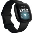 thumbnail image 1 of Fitbit Versa (3rd Gen) Smartwatch | Carbon aluminum Body with Black Band, one size (S & L bands included) | Open Box, 1 of 5