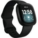 Fitbit Versa (3ème Génération) Smartwatch Boîtier en Aluminium Carbone avec Bande Noire, Taille Unique (Bandes S & L Incluses) Boîte Ouverte – image 1 sur 5