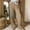 B_ Brown, variant on Women's Summer High Waist Straight Long Pants, Capri Length Golf Style Full Length Athletic Trousers Beige S