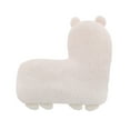 thumbnail image 4 of Little Love by NoJo Llama Shaped Plush Sherpa Decorative Pillow, Ivory, 4 of 7