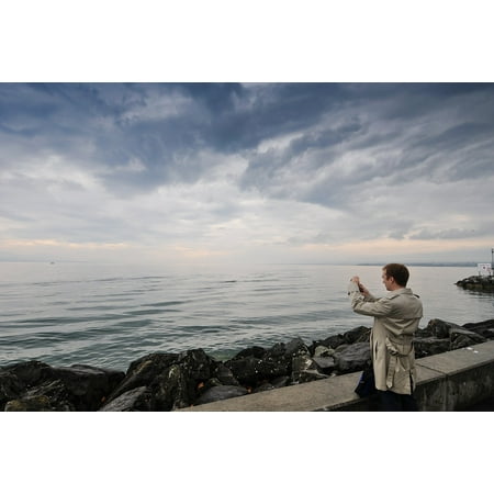 - LAMINATED POSTER Lausanne Ouchy Geneva Lake Lake Geneva Switzerland Poster Print 24 x 36