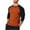 Orange, variant on Men's Casual Classic Vintage Long Sleeve Raglan Henley Shirts Baseball Active T-Shirt