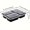 Three grid, variant on 10PCS Lunch Boxes Compartments with Lids Disposable Bento Boxes Kitchen Storage Bento Fruit Takeaway Food Containers