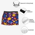 thumbnail image 3 of Pofeuu Cute Flat Hand Drawn Fishes Print Men’s Boxer Briefs, Moisture-Wicking Underwear, Regular,Trunk-X-Large, 3 of 5