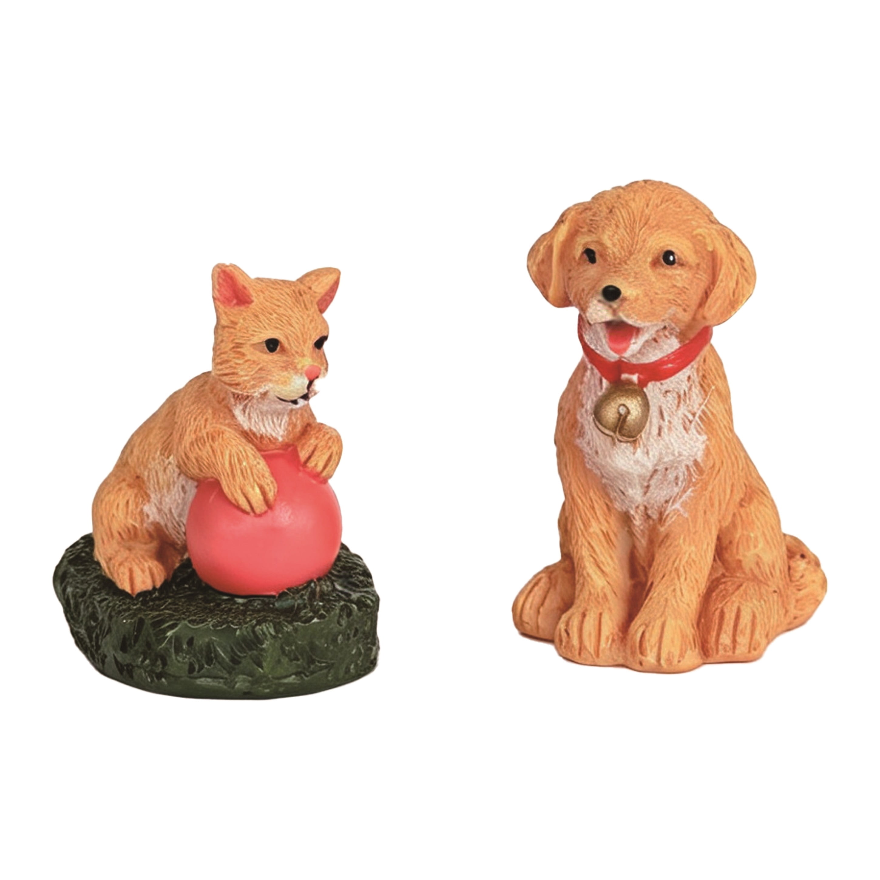 7-Piece Barnyard Animal Christmas Village Decorative Figurines, Multicolor, by Holiday Time