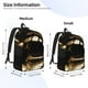 thumbnail image 2 of Balery Golden Lips Modern Sculpture Mochila Clásica Impresa Básica para Viaje, Mochila Escolar Resistente al Agua, Mochila de Lona con Correas Ajustables-Small, 2 of 5