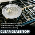 thumbnail image 5 of Sterline Small Universal Lid,Fits 5,8 Inch Cookware,Tempered Glass Top with Steam Vent for Pots, Pan, and Cast Iron Skillets,Stainless Steel Replacement Pot Lid for Kitchen Organizing, Space Saving, 5 of 6