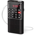 thumbnail image 1 of Radio de bolsillo FM/VHF Radio portátil con grabadora, mini radio con batería, batería recargable y candado con llave para trotar, caminar, viajar. JFHHH pequeña, 1 of 1