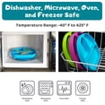 thumbnail image 4 of Suction Plate for Toddlers | BPA Free, 100% Food-Grade Silicone | Microwave, Dishwasher and Oven Safe | Stay Put Divided Baby Feeding Bowls and Dishes for Kids and Infants, 4 of 7