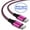 Rose 2PCS, variant on USB C Cables,Type C USB Cables 6ft-2PACK,AILKIN USB Type C to USB A Cable Android Type C Charger Charging Cords USB-C Phone Cables,Purple