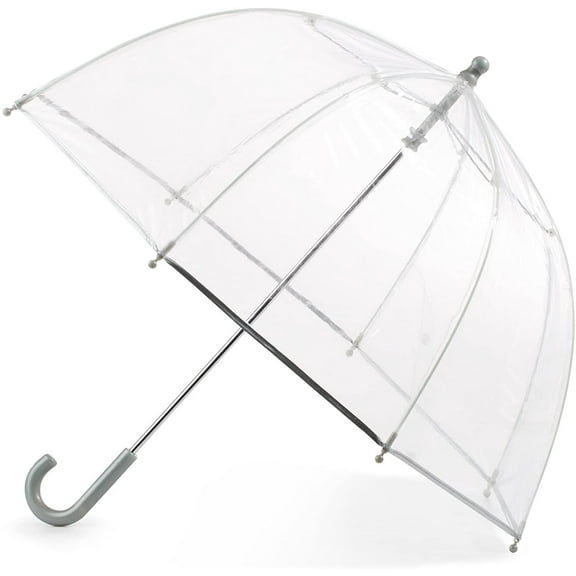 The Weather Station Children's Clear Umbrella with Curved Handle