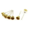 Gold Tone Brass Wire Polishing Brushes Jewelry Cleaning Buffing Tools 6pcs