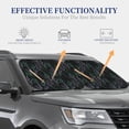 thumbnail image 3 of Goofa Lavender Flowers Pattern 2 Piece Car Windshield Sun Shade Foldable | Front Windshield Shade for Sun, Heat and UV Rays | Sunshade for Car Front Window-, 3 of 7