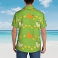 thumbnail image 6 of Fotbe Funny Chicken Hawaiian Shirt for Men Unisex Summer Beach Casual Short Sleeve Cotton Linen Button Down Shirts-Medium, 6 of 9