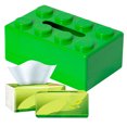 thumbnail image 3 of Caja Pañuelos Bloque Construcción Creativa Caja Almacenamiento Multifuncional Aspecto para Servilletas para El Caja Almacenamiento para Mesa Sala Estar (verde), 3 of 9
