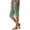 Mint Green, variant on Linen Bermuda Shorts for Women Knee Length Summer Casual Elastic Waisted Shorts with Pockets Yellow L