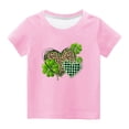 thumbnail image 2 of Edvintorg 3-14Years Kids Graphic Tees St. Patrick's Day Kids Boys Girls Summer Tshirt Fashion Cute Round Neck Printed Short Sleeve Casual Tops, 2 of 4