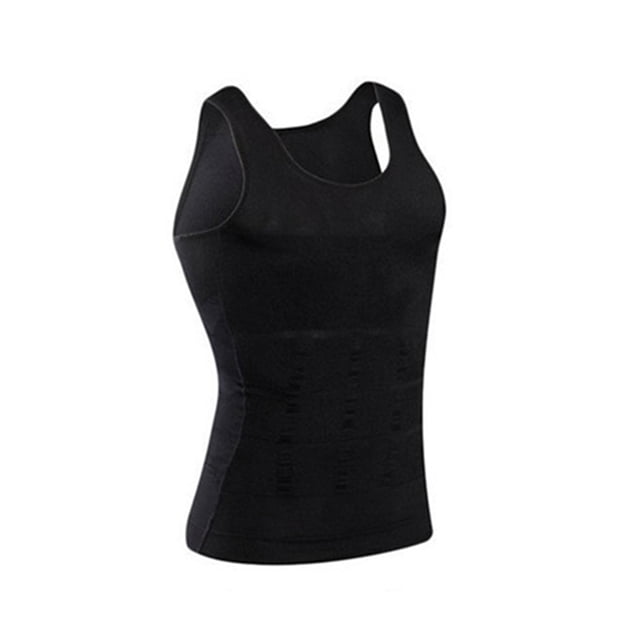 Fajas Para Hombres Hombres Shapewear Body Shaper Sports Chaleco Abdomen Belly Slim Corset (Negro L) Likrtyny Para Estrenar