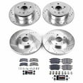 thumbnail image 3 of PowerStop Front and Rear Z23 Evolution Sport Carbon-Fiber Ceramic Brake Pad and Drilled & Slotted Rotor Kit Fits: LEXUS Select Models K2775, 3 of 10