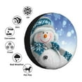 thumbnail image 5 of Balery Christmas Snowman In The Snowtire Cover Waterproof Dust-Proof, Universal Spare Wheel Tire Cover For Trailer, Rv, Suv Truck And Vehicle Camper Accessories-14 Inch, 5 of 9
