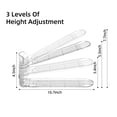 thumbnail image 4 of Shoe Slots Organizer，12Pack Clear Shoe Stackers for a Pair of Shoes,Adjustable Shoe Rack with Three Levels，Shoe Storage Shoe Space Saver, 4 of 7