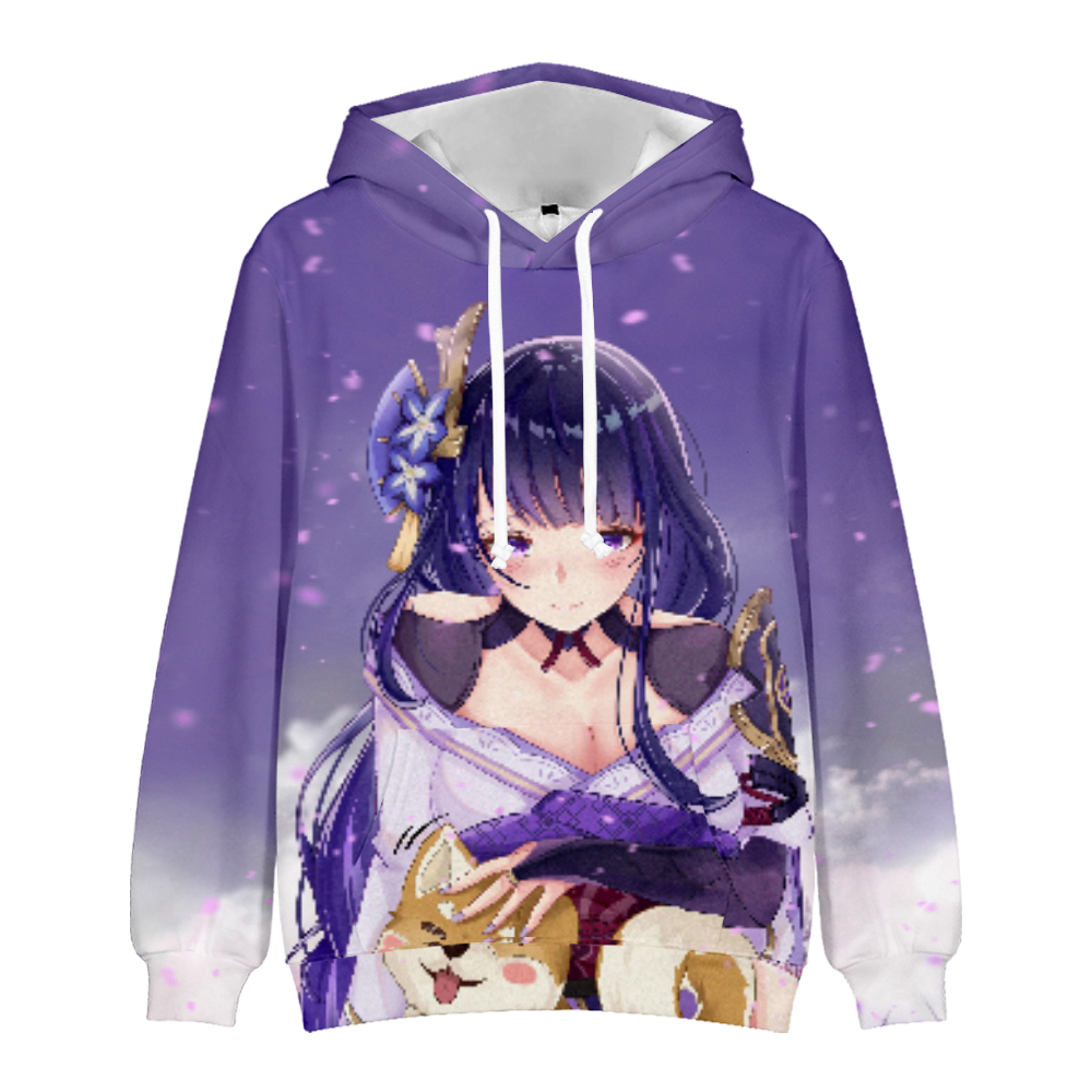 Genshin Impact Pullover Hoodie 3D Print Anime Game Character Hoodies